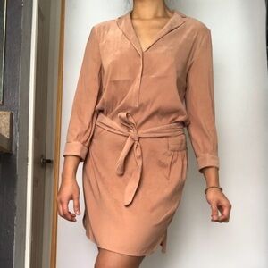 ⚫️ ANTHROPOLOGIE | SEE U SOON velvet feel dress with belt​​​​​​​